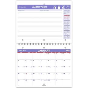 AT-A-GLANCE 2025 Wall & Desk Calendar, 8-1/2" x 11", Small, Unruled Blocks, Monthly (PM1702825)