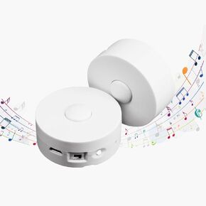 Voice Recorder,16Min Voice Recording Button for Stuffed Animals, Bear,Plush, Baby Doll Toy,Pillow.16MB Record Custom Messages for Xmas Halloween New Year Birthday Creative DIY Present (2P White)