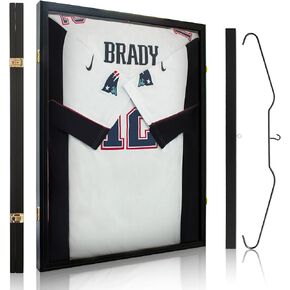 GraceView Jersey Frame Display Case, Large Jersey Shadow Box Football Jersey Frame Display Case with 98% UV Protection Acrylic Basketball and Hockey Jersey Frame Display Case (with Light) in Kuwait