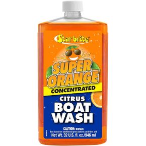 STAR BRITE Super Orange - Premium Citrus Boat Wash Super Concentrate - All-Purpose, All-Surface Ultimate Cleaning Solution - Will Not Remove Wax, Polish or Harm Gel Coat