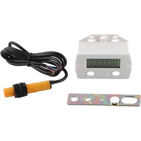 Digital Counter, LCD Digital Counter for Knitting Machine Electronic 0 to 999999 Counter 6 Digit Plus UP Gauge, Frequency Counters