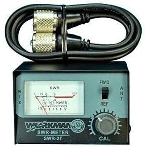 SWR METER for CB Radio Antennas with 3' Jumper cable - Workman SWR2T & CX-3-PL-PL