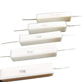 5pcs 180 ohm 180RΩJ 10 watt Axial Ceramic Cement Power Resistor 10W
