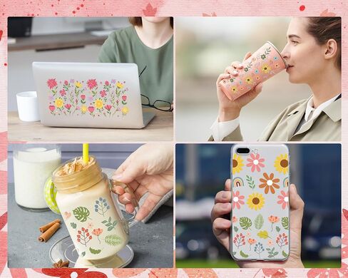 UV DTF Cup Wraps for 16 oz - 8 Sheets Fruit UV DTF Wraps, Strawberry Avocado Pineapple Watermelon Uvdtf Transfer for Glass, Waterproof Rub on Decals for Wood Crafts in Saudi Arabia