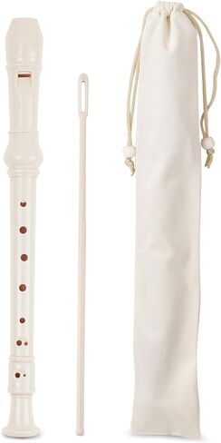 أداة تسجيل QIELIZI للأطفال المبتدئين والبالغين، فلوت موسيقى مسجل سوبرانو ذو 8 فتحات مع قضيب تنظيف وحقيبة للترفيه المنزلي لطلاب المدرسة (2-وردي) in Kuwait
