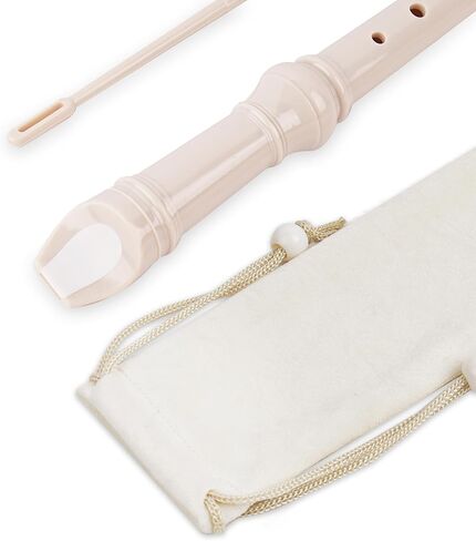 أداة تسجيل QIELIZI للأطفال المبتدئين والبالغين، فلوت موسيقى مسجل سوبرانو ذو 8 فتحات مع قضيب تنظيف وحقيبة للترفيه المنزلي لطلاب المدرسة (2-وردي) in Kuwait