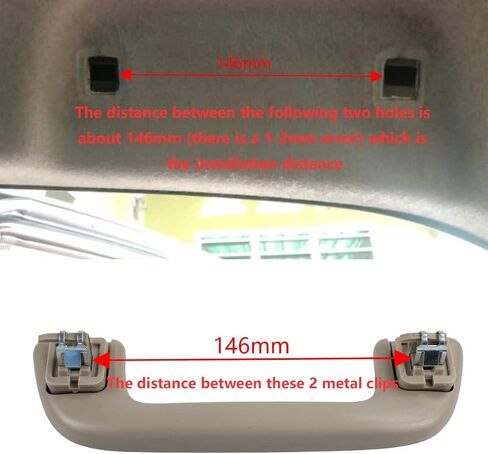مقبض حمل داخلي RLB-HILON متوافق مع طراز تويوتا لسيارة Corolla 4Runner Highlander RAV4 والمزيد، مقبض مساعد للقبضة، مع نوع خطاف، لون بيج رمادي in Saudi Arabia