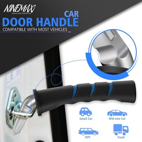 NINEMAX Car Door Assist Handle or Elderly - Car Transfer Handle for Handicap Car Door Handle - Portable Vehicle Support Car Grab Handle,Handy Bar for Seniors in Kuwait
