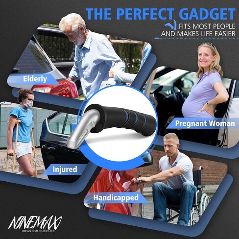 NINEMAX Car Door Assist Handle or Elderly - Car Transfer Handle for Handicap Car Door Handle - Portable Vehicle Support Car Grab Handle,Handy Bar for Seniors in Kuwait