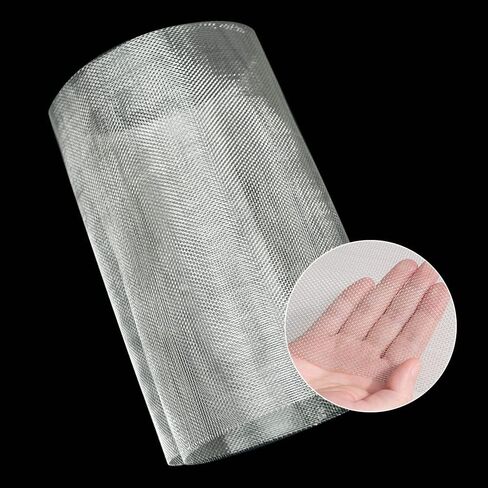 شبكة سلكية منسوجة من الفولاذ المقاوم للصدأ 304، 10 شبكات، 40 بوصة × 10 بوصة (100 × 25 سم) لا تصدأ أبدًا، سهلة القطع وهيكل شبكي قوي للدجاج/النافذة/الحديقة/القوارض in Kuwait