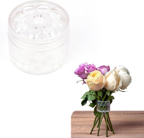 Spiral Ikebana Stem Holder, Spiral Branch Holder for Creating Amazing Bouquets, Flower Stem Holder for Making Spiral Bouquets, Flower Arrangement Holder (Clear) in Kuwait