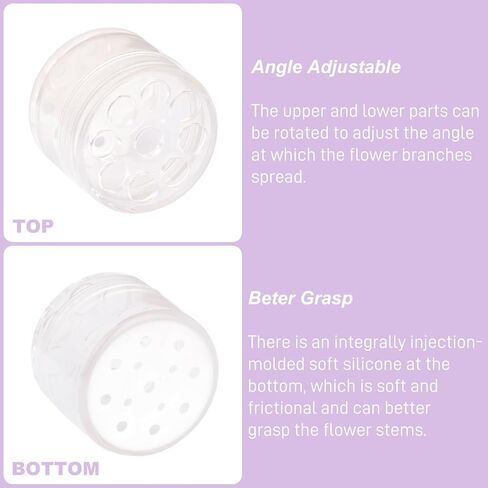 Spiral Ikebana Stem Holder, Spiral Branch Holder for Creating Amazing Bouquets, Flower Stem Holder for Making Spiral Bouquets, Flower Arrangement Holder (Clear) in Kuwait