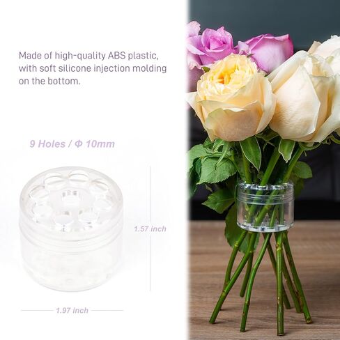 Spiral Ikebana Stem Holder, Spiral Branch Holder for Creating Amazing Bouquets, Flower Stem Holder for Making Spiral Bouquets, Flower Arrangement Holder (Clear) in Kuwait