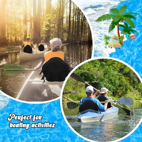 Wesiti 4 Pcs Kayak Seats Thickened Padded Kayak Seat with Back Support for Sit on Top Padded Fishing Boat Seat Paddle Canoe Seat Soft Cushion for Kayaking Rafting Fishing Canoeing Boating Supplies in Saudi Arabia