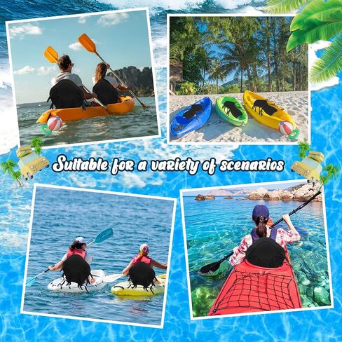 Wesiti 4 Pcs Kayak Seats Thickened Padded Kayak Seat with Back Support for Sit on Top Padded Fishing Boat Seat Paddle Canoe Seat Soft Cushion for Kayaking Rafting Fishing Canoeing Boating Supplies in Saudi Arabia