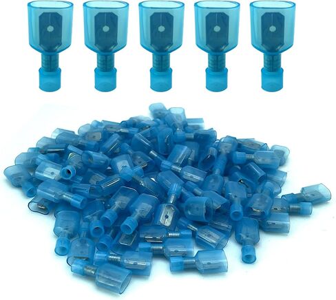 ANGSTROM Female Fully Insulated Nylon Quick Disconnect Spade Terminals 100pcs (22-16ga RED) in Saudi Arabia