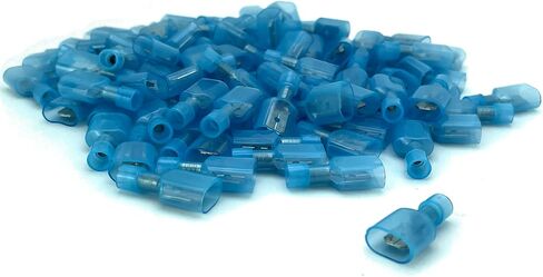 ANGSTROM Female Fully Insulated Nylon Quick Disconnect Spade Terminals 100pcs (22-16ga RED) in Saudi Arabia