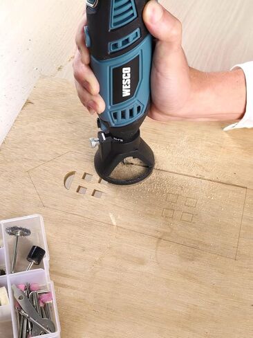 160W Rotary Tool Kit, Corded Multi-Tool with Flexible Shaft, 82 Accessories, 7 Variable Speeds 35000RPM Max for Sanding, Polishing, Drilling,Carving, Engraving, Cutting, DIY Crafts in Kuwait