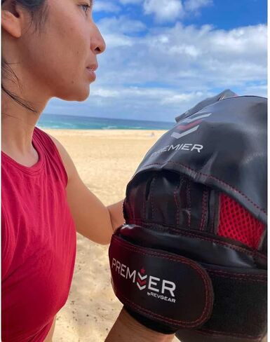 Revgear Premier Boxing MMA Punching Mitts | Ideal to Start Building Your Martial Arts Skills for Men and Women | Anatomically Curved | Disperses Impact and Increases Protection in Saudi Arabia