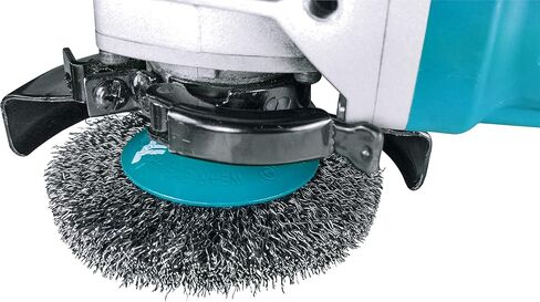 Makita 1 Piece - 4.5" Crimped Wire Wheel Brush for 5-9" Grinders - Light-Duty Conditioning for Metal - 4-1/2" x 5/8-Inch | 11 UNC in Saudi Arabia