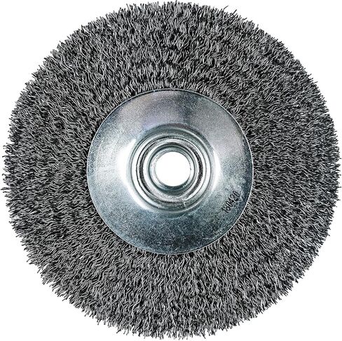 Makita 1 Piece - 4.5" Crimped Wire Wheel Brush for 5-9" Grinders - Light-Duty Conditioning for Metal - 4-1/2" x 5/8-Inch | 11 UNC in Saudi Arabia