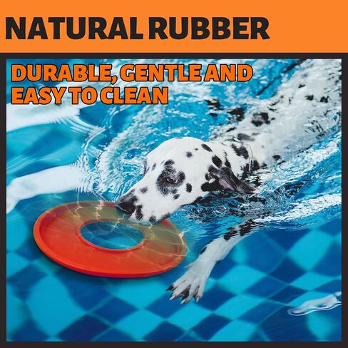 ROBLOCK 1 زوج الكلب الطائر القرص لعبة لينة المياه العائمة التفاعلية للكلاب الصغيرة والمتوسطة والكبيرة الرياضة في الهواء الطلق in Kuwait