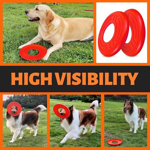 ROBLOCK 1 زوج الكلب الطائر القرص لعبة لينة المياه العائمة التفاعلية للكلاب الصغيرة والمتوسطة والكبيرة الرياضة في الهواء الطلق in Kuwait