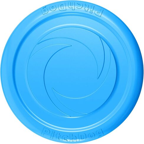 Dog Frisbee Toy Safe for Teeth - Outdoor Floating Flying Disk for Small, Medium and Large Breed Dogs - Lightweight Dog Ring Toy - Dog Catch and Fetch Toy - Outside Dog Yard Toys (Blue) in Saudi Arabia