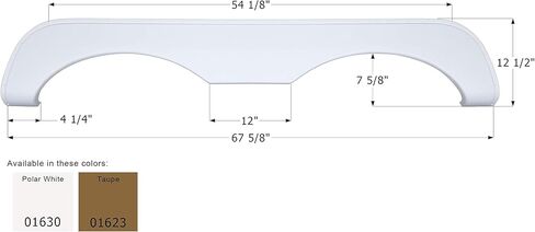 ICON 01630 Tandem Axle Fender Skirt FS769 for McKenzie - Polar White in Kuwait