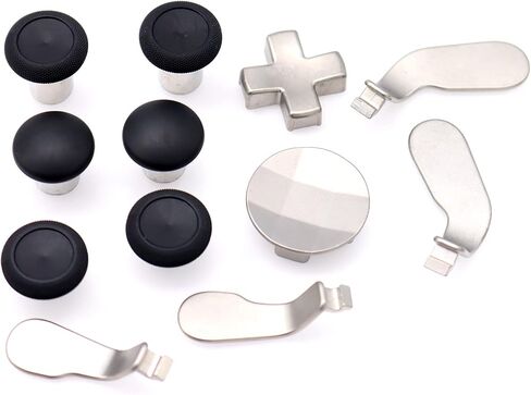 Deal4GO Magnetic Analog Thumbstick Metal D-pad & Paddle Set Replacement for Xbox One Elite 1698 Controller Thumb Stick Black in Saudi Arabia