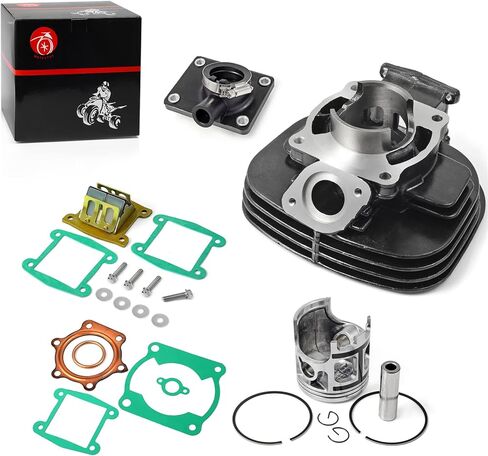 2XJ-11311-02-00 195cc Engine 66mm Cylinder Piston Top End Rebuild Kit and Intake Manifold Boot & Reed Valve For YAMAHA Blaster 200 YFS 200 1988-2006 in Saudi Arabia