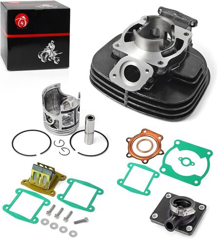 2XJ-11311-02-00 195cc Engine 66mm Cylinder Piston Top End Rebuild Kit and Intake Manifold Boot & Reed Valve For YAMAHA Blaster 200 YFS 200 1988-2006 in Saudi Arabia
