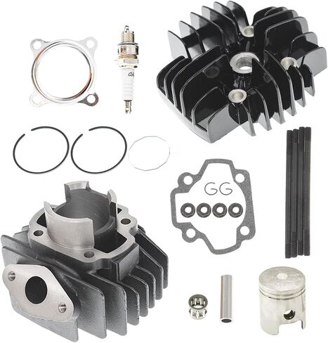 WFLNHB Engine Cylinder Piston Ring Gasket Top End Kit Replacement for Yamaha PW50 1981-2017/QT50 1979-1987 50cc in Saudi Arabia