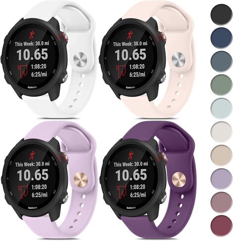 Meliya for Garmin Forerunner 165 Band Forerunner 245 Band Forerunner 55 Band, 20mm Replacement Band for Forerunner 645 / Venu Sq/Venu/Vivoactive 3 / Vivoactive 5 / Galaxy Watch 6 5 4 Active 2 Band in Saudi Arabia