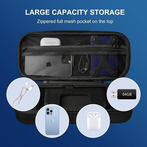 CHTEJA Hard Case for Playstation Portal Remote Player with Built-in Screen Protector, Waterproof Protective Playstation Portal Case with Fixed Velcore Strap, Customized Storage Space in Saudi Arabia