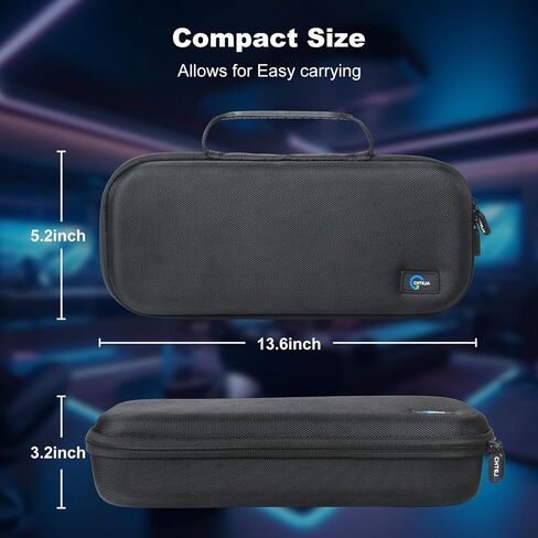 CHTEJA Hard Case for Playstation Portal Remote Player with Built-in Screen Protector, Waterproof Protective Playstation Portal Case with Fixed Velcore Strap, Customized Storage Space in Saudi Arabia