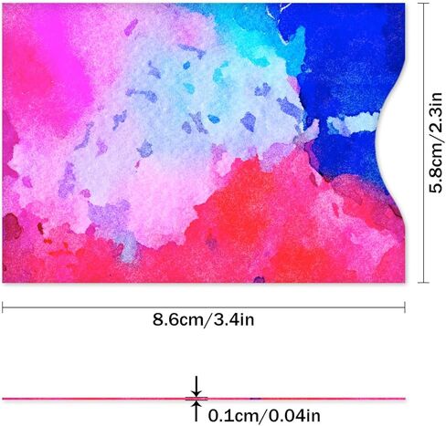 DEEZOMO 10 قطع من واقي بطاقات الائتمان RFID، حامل بطاقات ائتمان مضاد للسرقة للنساء والرجال، يسهل التعرف على حقيبة السفر (طباعة رائعة) in Kuwait