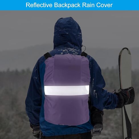 PATIKIL Waterproof Backpack Rain Cover, Non-Slip Backpack Cover with Reflective Strap Stay Dry for Hiking, Camping, Hunting in Saudi Arabia