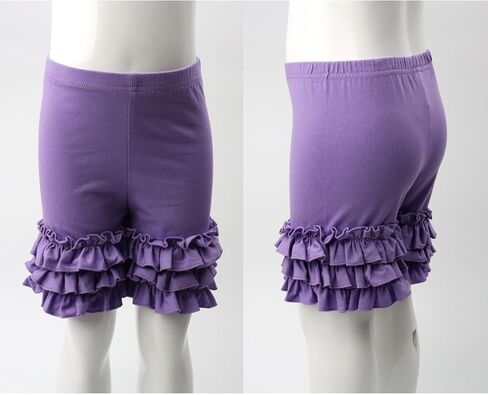 HOOLCHEAN Toddler Little Girls Cotton Icing Ruffles Shorts in Saudi Arabia