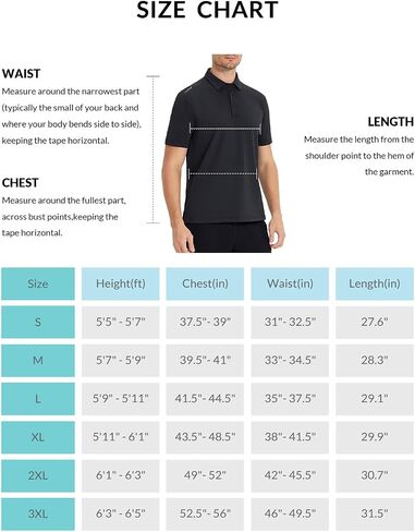 BALEAF Polo Shirts for Men Short Sleeve Golf Shirt Dry Fit Causl Athletic UPF 50+ in Saudi Arabia
