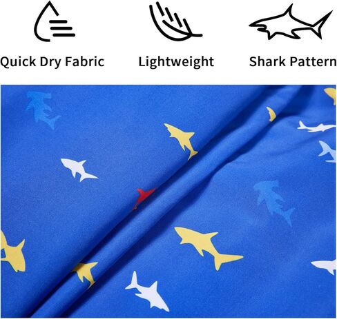 أحذية الشاطئ المائية للأولاد من Racqua للأطفال الصغار باللون الأزرق ديناصور 13-13.5 للأولاد شورتات السباحة سريعة الجفاف شورتات الشاطئ مقاس القرش 5/6 in Kuwait