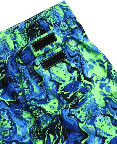 Body Glove Boys' Board Shorts - UPF 50+ Quick Dry Bathing Suit Swim Trunk (Size 8-18), Size 8, Blue Green Swirls in Saudi Arabia