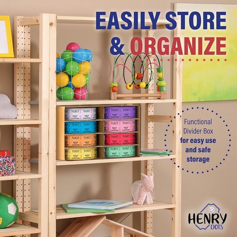 تذاكر يانصيب 50/50 لفة مزدوجة - صندوق كبير من 8 ألوان - 2000 تذكرة لكل لفة - بذرة سهلة التمزيق لمعلومات الاتصال - لفة تذاكر طبل السحب للمشروبات والكرنفال والمزاد الصيني والأحداث in Kuwait