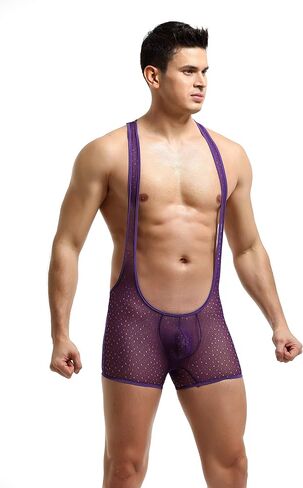 Swbreety Men's Mesh Wrestling Singlet Bodysuit Athletic Supporters Wrestling Leotard in Saudi Arabia