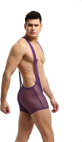 Swbreety Men's Mesh Wrestling Singlet Bodysuit Athletic Supporters Wrestling Leotard in Saudi Arabia