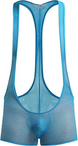 Swbreety Men's Mesh Wrestling Singlet Bodysuit Athletic Supporters Wrestling Leotard in Saudi Arabia