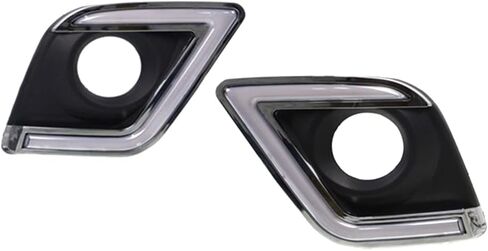 إطار مصباح الضباب الأمامي للقيادة الأمامية من Dreamseek LED DRL لسيارة Toyota Hilux Revo 2015 2016 أضواء النهار الجري مع إشارة الانعطاف in Saudi Arabia