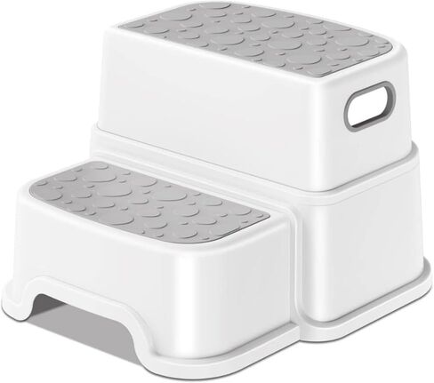Dual Height 2 Step Stool for Toddlers and Kids (Mom's Choice Award Winner) (1-Pack, Beige) in Saudi Arabia