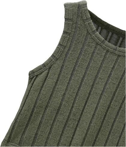Floerns Toddler Girl's 2 Piece Outfit Rib Knit Tank Top with Camo Print Jogger Pants Set in Saudi Arabia