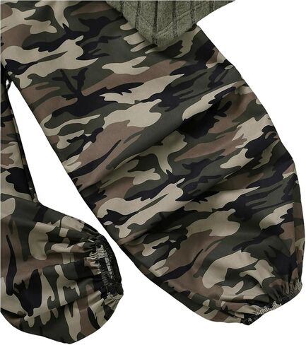 Floerns Toddler Girl's 2 Piece Outfit Rib Knit Tank Top with Camo Print Jogger Pants Set in Saudi Arabia